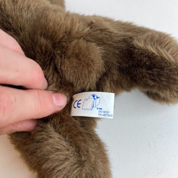 Purr-Fection by MJC 1982 Vintage Brown Moose Stuffed Animal Plush 9" Stuffie - Picture 9 of 10